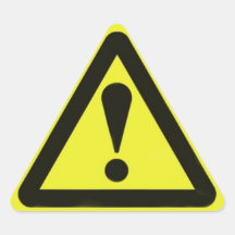 Warning, warning Sticker