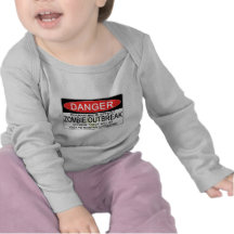 Warning - Zombie Outbreak Tees