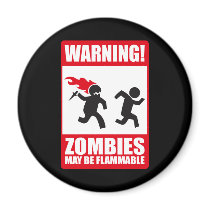 Warning: Zombies are flammable magnets