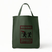 Warning: Zombies are flammable bags