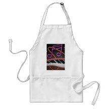 Warped music apron