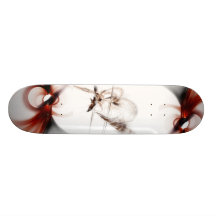 Warped Skull Skateboard
