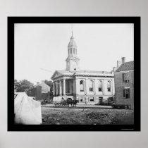 Warrenton, VA Courthouse 1862 Print