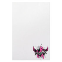Warrior 16 Breast Cancer Customized Stationery