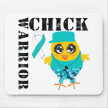 Warrior Chick Cervical Cancer Mousepads