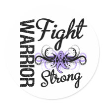 Warrior Fight Strong General Cancer Stickers