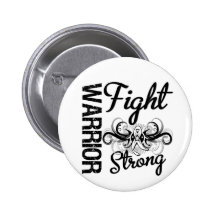 Warrior Fight Strong Lung Cancer Button