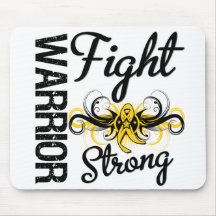 Warrior Fight Strong Testicular Cancer Mousepads