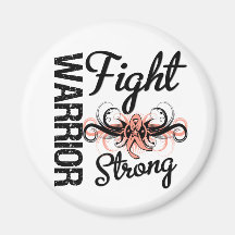 Warrior Fight Strong Uterine Cancer Magnet