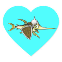 Warrior Fish Stickers