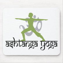 Warrior Pose Ashtanga Yoga Gift Mouse Pad