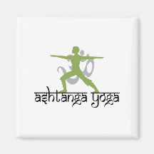 Warrior Pose Ashtanga Yoga Refrigerator Magnets