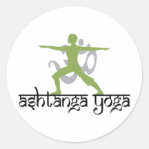 Warrior Pose Ashtanga Yoga Stickers