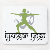 Warrior Pose Iyengar Yoga Gift Mousepad