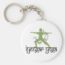 Warrior Pose Iyengar Yoga Keychain