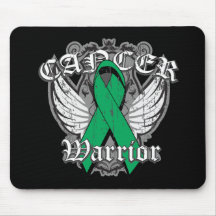 Warrior Vintage Wings - Liver Cancer Mouse Pad