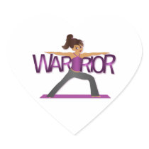 Warrior Yoga Girl Sticker