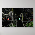 Warriors Hawfrost and Tigerstar- The dark forest Posters