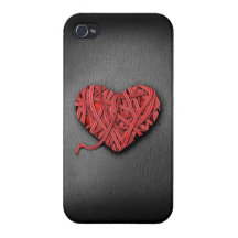 Warrpaed Red Heart iPhone 4/4S Cover