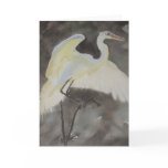 Wary Landing Note Card Watercolor by E.McClellan