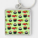 Wasabi Green Sushi Key Chain