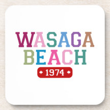 Wasaga Beach 1974 Drink Coaster