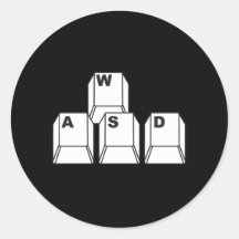 WASD ROUND STICKERS