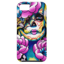 Wash Away Sugar Skull Girl Case For The iPhone 5