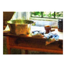 Wash Basin and Soap Personalized Invitation
