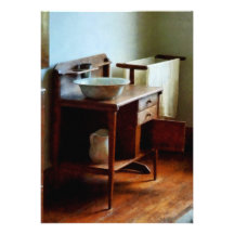Wash Basin and Towel Custom Invitation