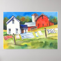 Wash Day on the Farm Posters