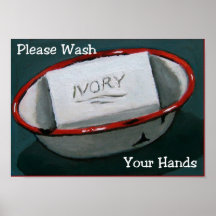 WASH HANDS: IVORY SOAP ART: PRINT