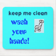 Wash your hands mouse pads