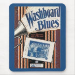 Washboard Blues Vintage Song sheet Cover Mouse Pad
