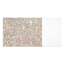 washed crushed shells scallop beach image picture card