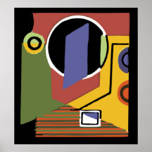 Washer in Abstract Print