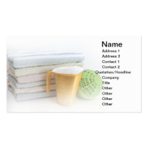 Washing equipment business card template