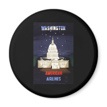 Washington American Airlines Fridge Magnet