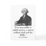 Washington and quote card