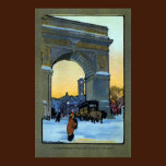 Washington Arch at Winter Twilight posters