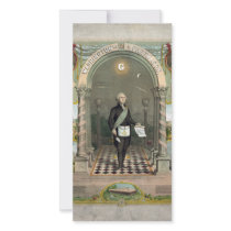 "Washington as  a Freemason" photo cards