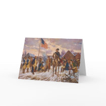 Washington at Valley Forge by Edward P. Moran Cards