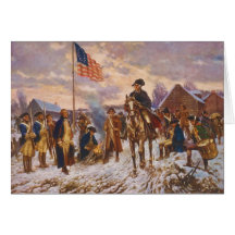 Washington at Valley Forge by Edward P. Moran Cards