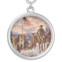 Washington at Valley Forge by Edward P. Moran Custom Necklace