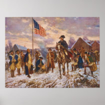 Washington at Valley Forge by Edward P. Moran Print