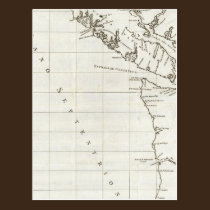 Washington, British Columbia, Vancouver map postcards