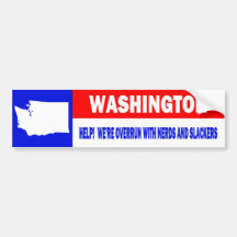 WASHINGTON BUMPER STICKERS