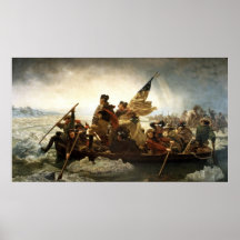 Washington croisant le Delaware Affiche