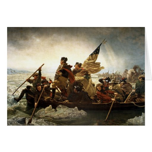 Washington croise le Delaware Cartes De Vœux