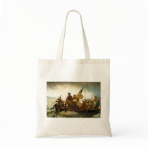 Washington Crossing the Delaware by Emanuel Leutze Canvas Bags